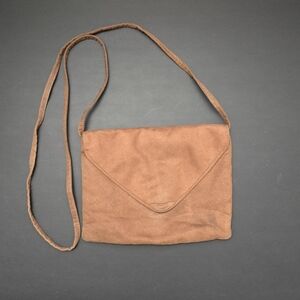 Brown suede purse